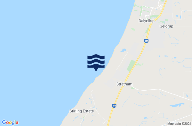 Mapa de mareas Capel, Australia