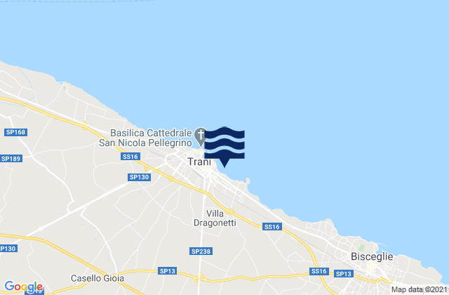 Mapa de mareas Capirro, Italy