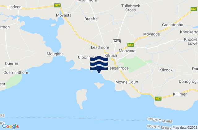 Mapa de mareas Cappagh Pier, Ireland