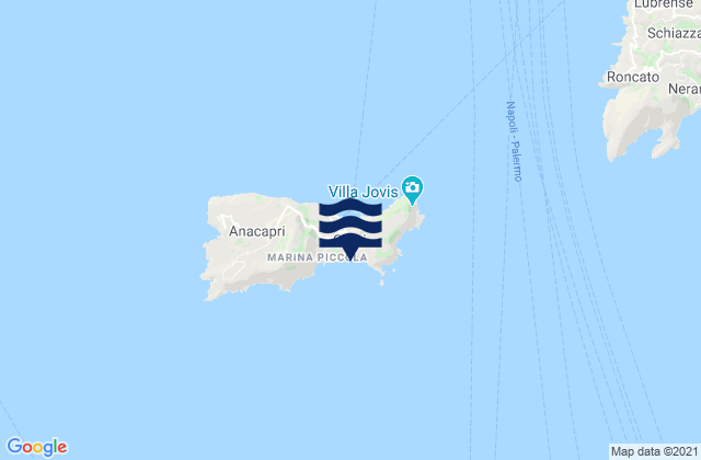 Mapa de mareas Capri, Italy
