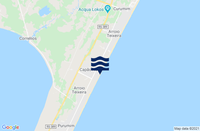 Mapa de mareas Capão da Canoa, Brazil