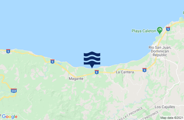 Mapa de mareas Caracoles, Dominican Republic