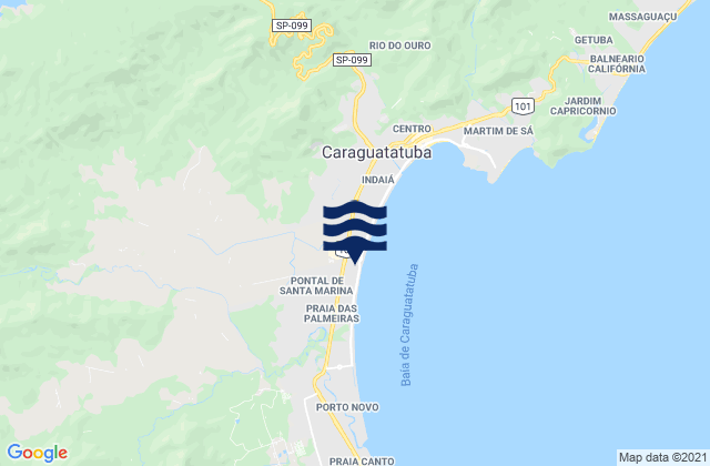 Mapa de mareas Caraguatatuba, Brazil