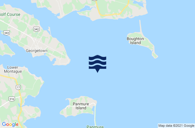 Mapa de mareas Cardigan Bay, Canada
