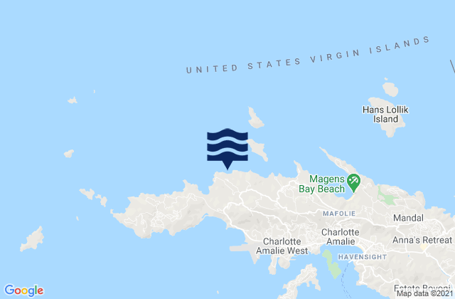 Mapa de mareas Caret Bay, U.S. Virgin Islands