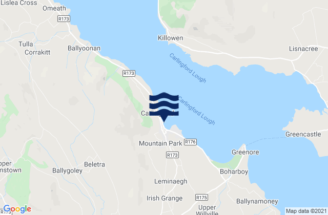 Mapa de mareas Carlingford, Ireland