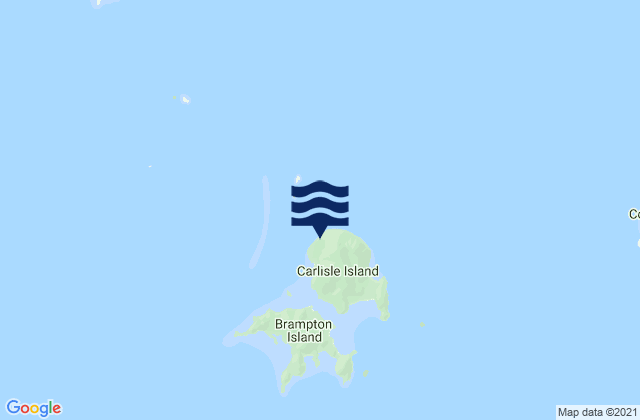 Mapa de mareas Carlisle Island (Off), Australia