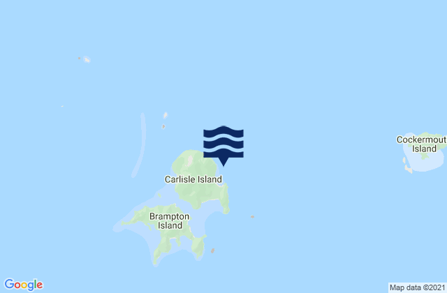 Mapa de mareas Carlisle Island, Australia