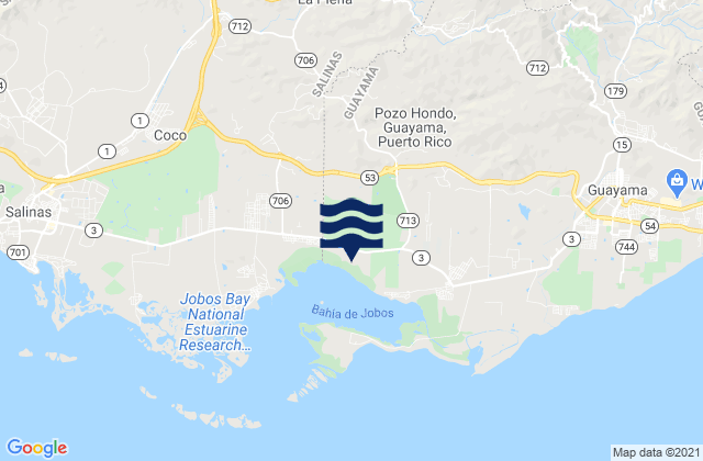 Mapa de mareas Carmen Barrio, Puerto Rico