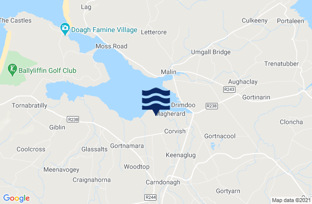 Mapa de mareas Carndonagh, Ireland