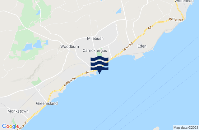 Mapa de mareas Carrickfergus, United Kingdom