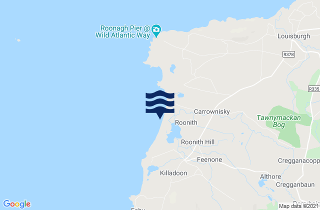 Mapa de mareas Carrowniskey, Ireland