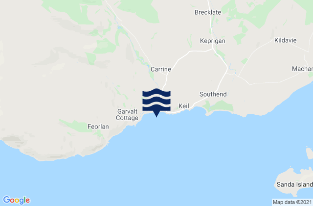 Mapa de mareas Carskey Bay, United Kingdom