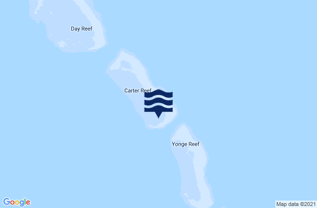 Mapa de mareas Carter Reef, Australia