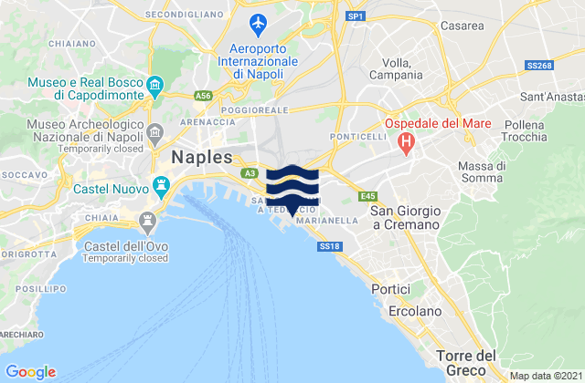 Mapa de mareas Casalnuovo di Napoli, Italy