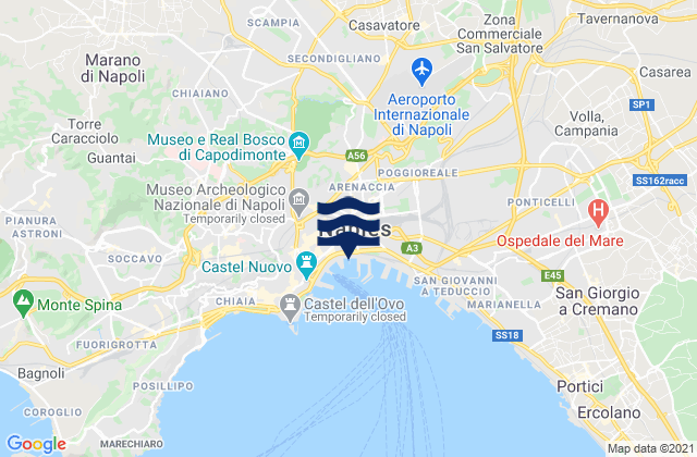 Mapa de mareas Casandrino, Italy
