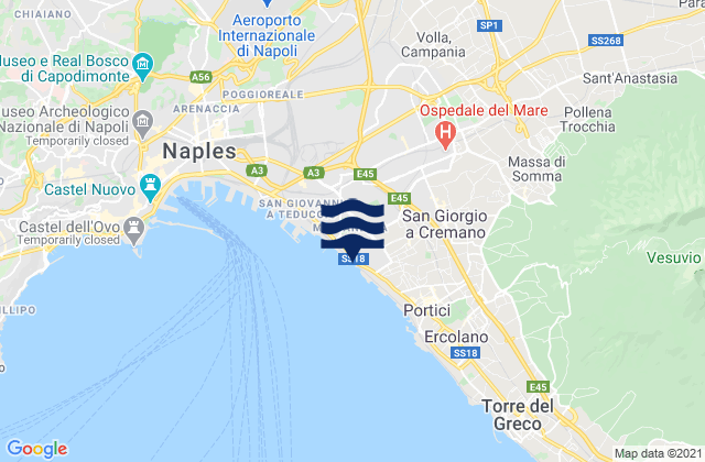 Mapa de mareas Casarea, Italy