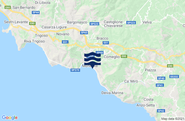 Mapa de mareas Castiglione, Italy