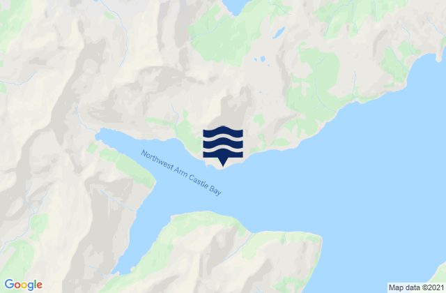 Mapa de mareas Castle Bay Northwest Arm, United States