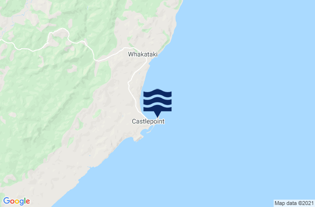 Mapa de mareas Castle Point Lighthouse, New Zealand
