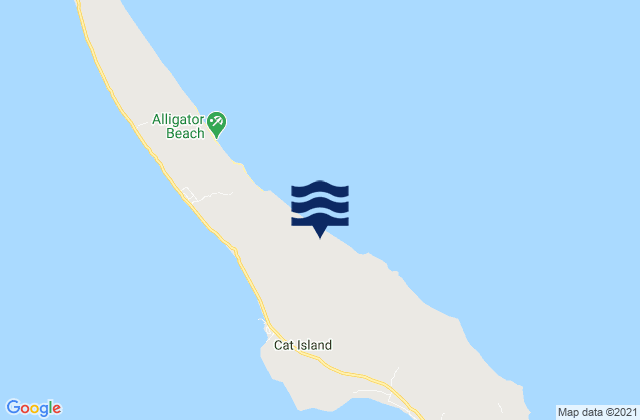 Mapa de mareas Cat Island, Bahamas