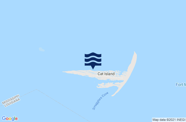 Mapa de mareas Cat Island, United States