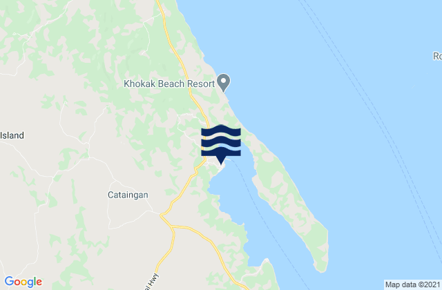 Mapa de mareas Cataingan, Philippines