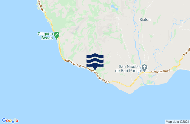 Mapa de mareas Caticugan, Philippines