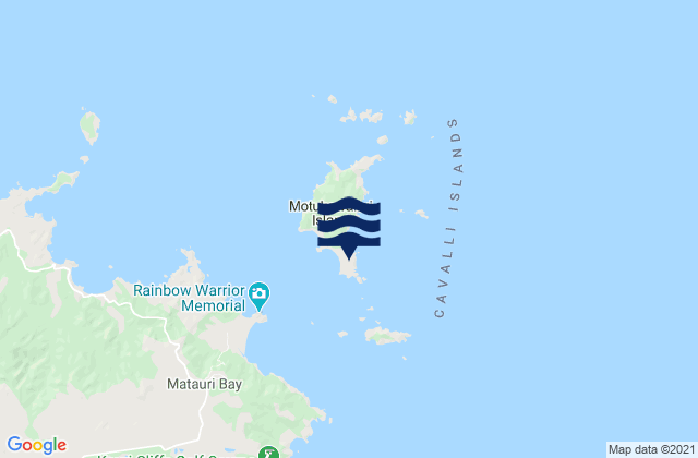 Mapa de mareas Cavalli Islands, New Zealand