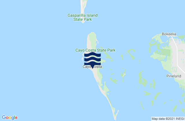 Mapa de mareas Cayo Costa, United States