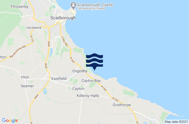 Mapa de mareas Cayton Bay - Pumphouse, United Kingdom