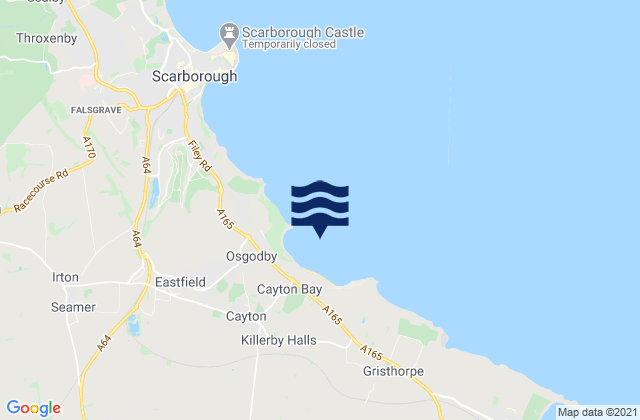 Mapa de mareas Cayton Bay, United Kingdom