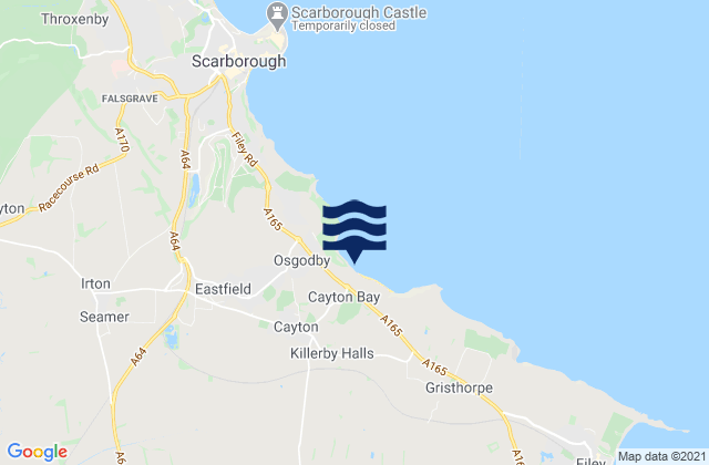 Mapa de mareas Cayton Bay Point, United Kingdom