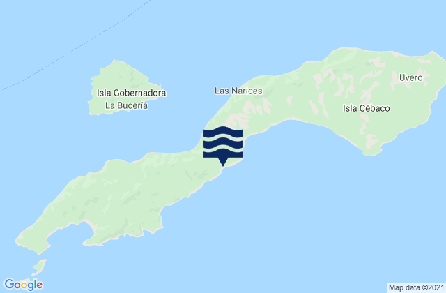 Mapa de mareas Cebaco, Panama