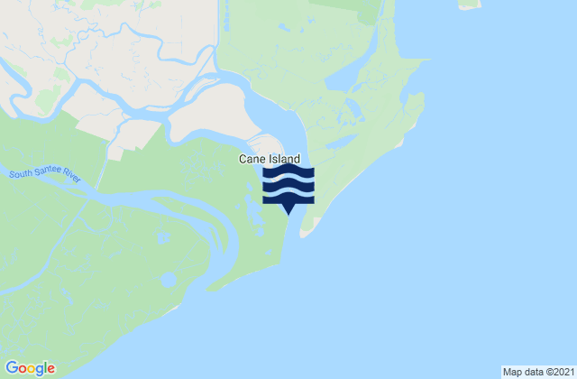 Mapa de mareas Cedar Island North Santee Bay, United States