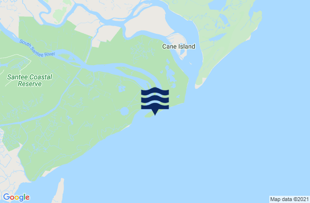 Mapa de mareas Cedar Island Point South Santee River, United States