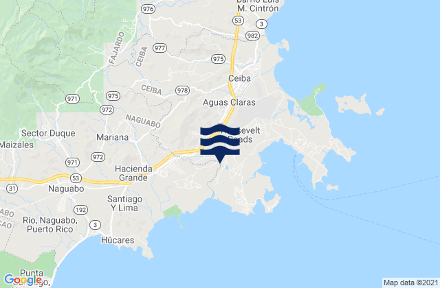 Mapa de mareas Ceiba Municipio, Puerto Rico