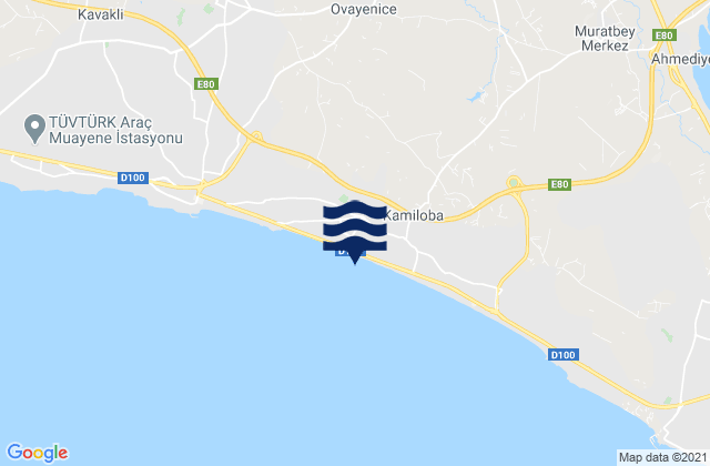 Mapa de mareas Celâliye, Turkey