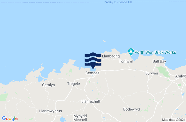 Mapa de mareas Cemaes Bay, United Kingdom
