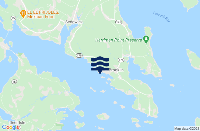 Mapa de mareas Center Harbor, United States