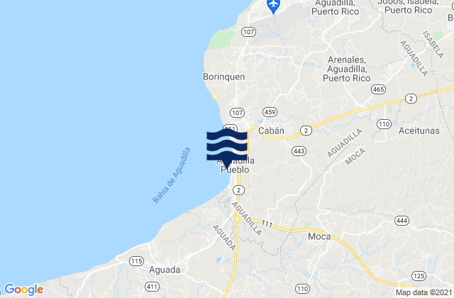 Mapa de mareas Centro Barrio, Puerto Rico