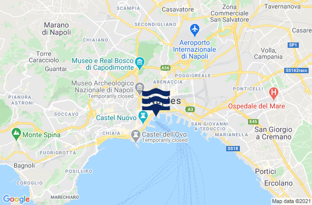 Mapa de mareas Cesa, Italy
