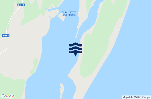 Mapa de mareas Chaivo Bay, Russia