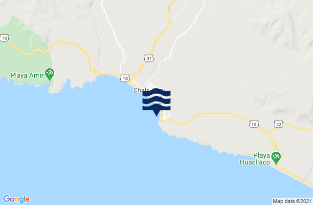 Mapa de mareas Chala, Peru