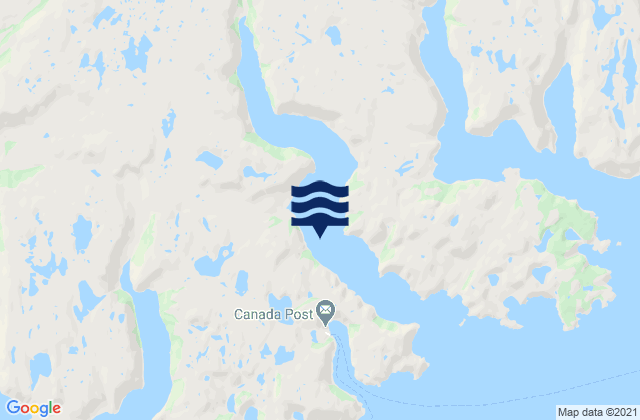 Mapa de mareas Chaleur Bay, Canada