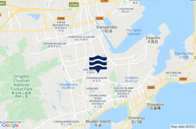 Mapa de mareas Changjianglu Jiedao, China