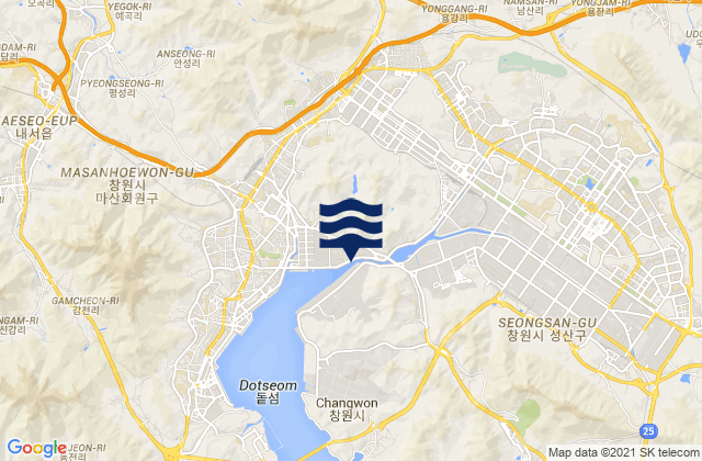 Mapa de mareas Changwon-si, South Korea