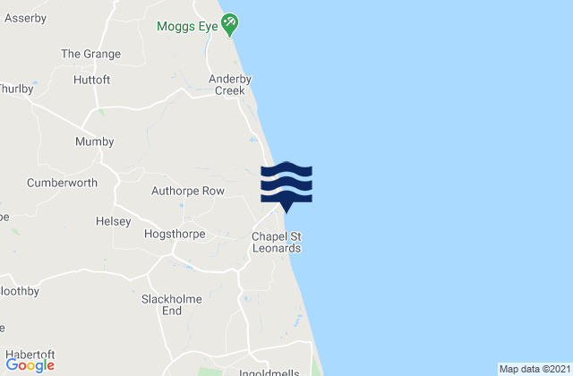 Mapa de mareas Chapel St Leonards Beach, United Kingdom