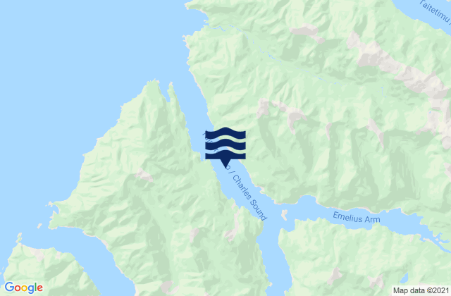 Mapa de mareas Charles Sound, New Zealand