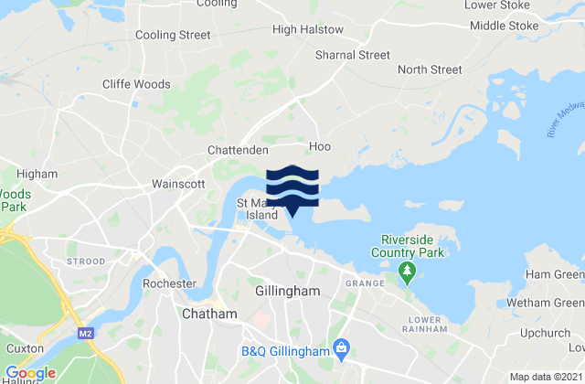 Mapa de mareas Chatham (Lock Approaches), United Kingdom